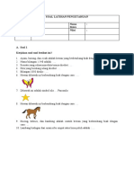 Soal Latihan Pengetahuan Subtema 1