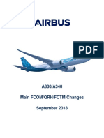 A330/A340 Main FCOM/QRH/FCTM Changes September 2018