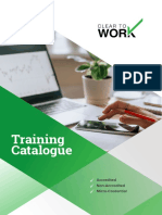 Training Catalogue: Accredited Non-Accredited Micro-Credential