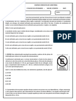 1º Bloco de Atividades - 3 ETAPA