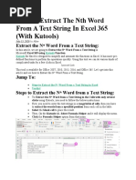 How To Extract The NTH Word From A Text String in Excel 365 (With Kutools)