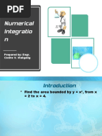 Numerical Integratio N: Prepared By: Engr. Cielito V. Maligalig