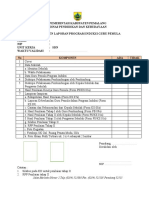 Daftar Ceklist Laporan