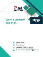 Work Summary and Plan: Name: Imran Post: Director Telephone: +8801711947157