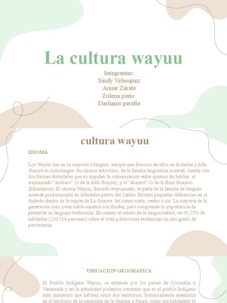 Cultura y organización de los Wayuu | PDF | Familia | Clanes