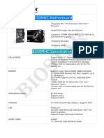 BIOSTAR B250MHC Specifications