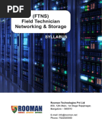 (FTNS) Field Technician Networking & Storage: Syllabus