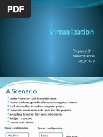 Virtualization: Prepared By: Ankit Sharma Mca Iv-B