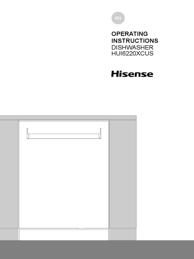Hisense HUI6220XCUS 47Decibel Top Control 24 BuiltIn Dishwasher