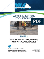 Weigh-In-Motion Pocket Guide: Wim Site Selection, Design, and Installation Guide