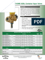 Multi-Service DOT/ASME 420lb. Container Vapor Valves: MES-PVE2035AT