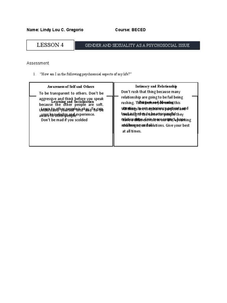Ge-Gs Lesson 4 | PDF | Science & Mathematics