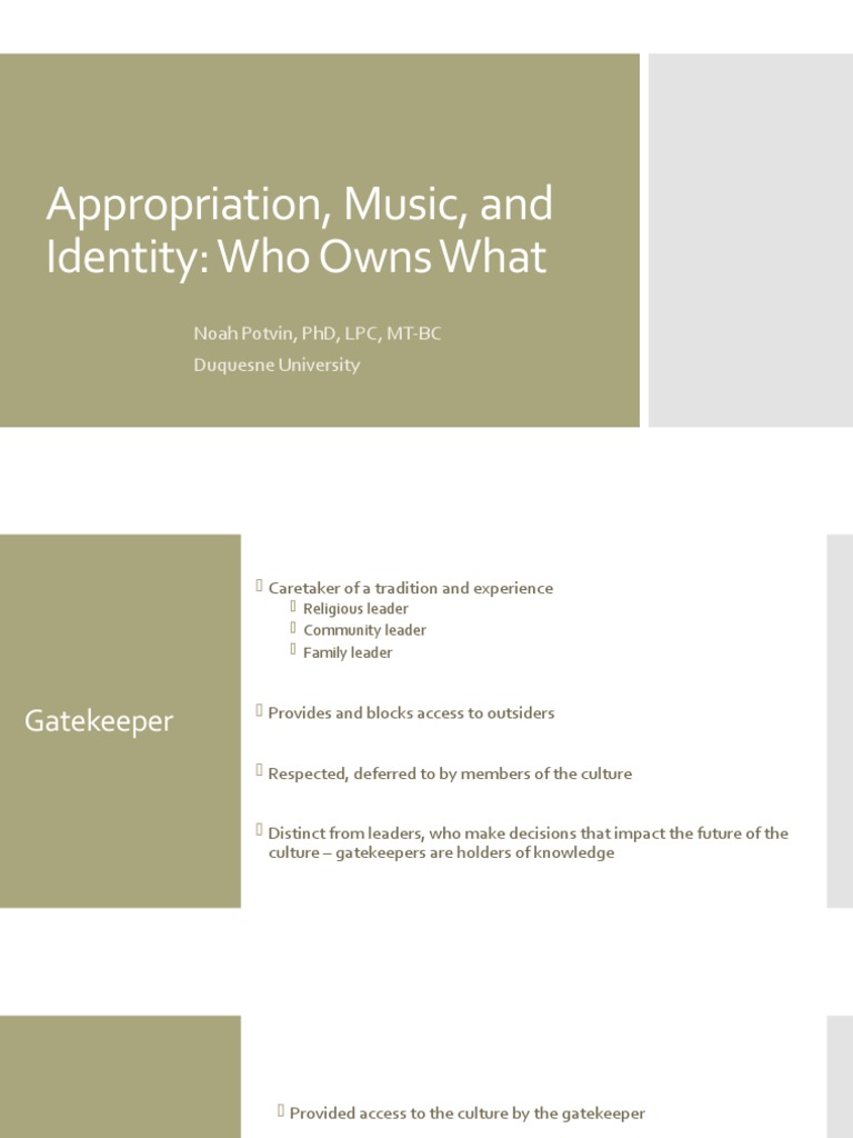 Music Appropriation and Cultural Identity | PDF