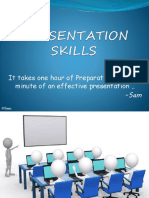It Takes One Hour of Preparation For Each Minute of An Effective Presentation .. - Sam