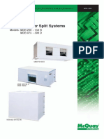 Ducted Blower Split Systems: Models: MDB 200 - 750 B MDB 075 - 500 D