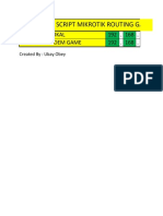 Template Script Mikrotik Routing Game Online: Ip Address Lokal 192 - 168 - Gateway Modem Game 192 - 168