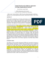 Towards A Project-Based Service Delivery Approach: Uncovering Organisational Tensions