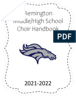 Remington Middle/High School Choir Handbook
