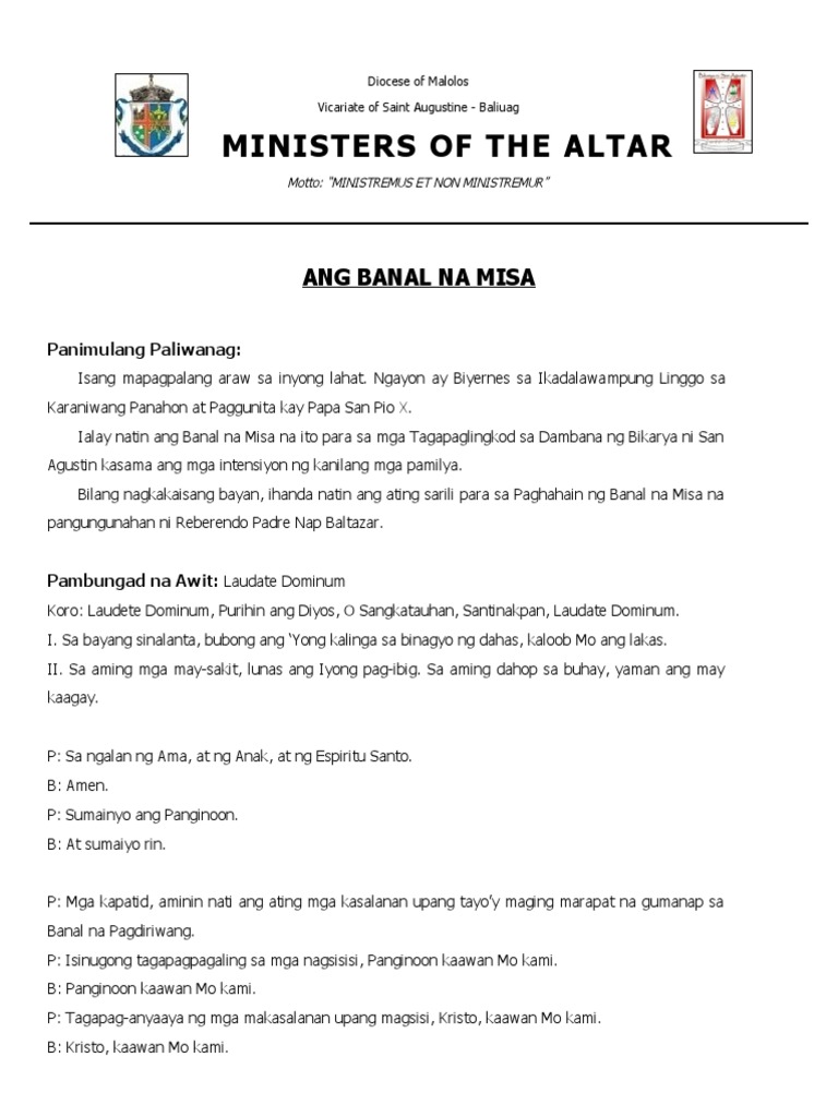 Misa Aug 21 | PDF