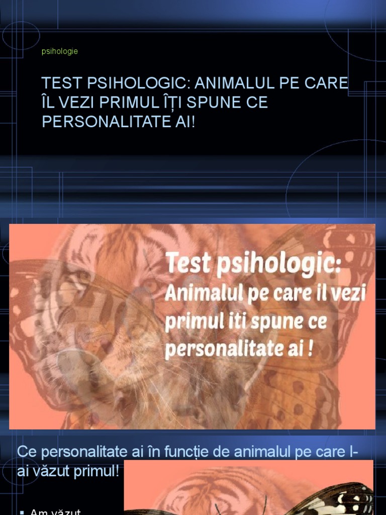 Test Psihologic | PDF