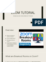 Zoom Tutorial: Enabling and Using Breakout Rooms