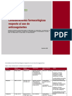 Consideraciones sobre anticoagulantes en UCI