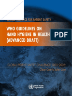 WHO Hand Hygiene Guidelines