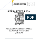GSIG-P-04 Programa Sustancias Quimicas