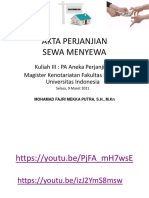 KULIAH III - SEWA MENYEWA - 9 Maret 2021