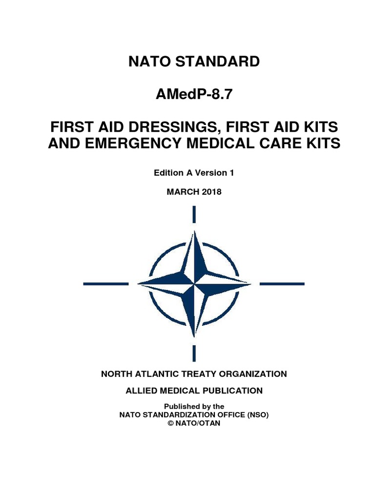 NATO First Aid Kits PDF First Aid Intravenous Therapy