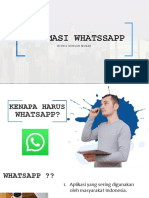 Optimasi Whatsapp (Materi Rabu 13 Juli 2021)