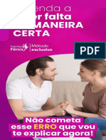 Aprenda A Fazer Falta Da Maneira Certa