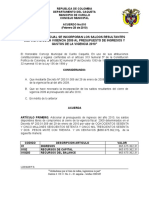 Acuerdo 010 INCORPORAN SALDOS