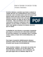 COMO PODEMOS TENER UN BUEN VIVIR Y UNA Convivencia Armónica Jesus Ca