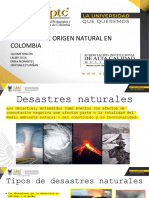 Desastres de Origen Natural en Colombia