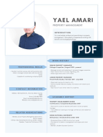Blue and Gray Flat Design Property Manager Real Estate Resume