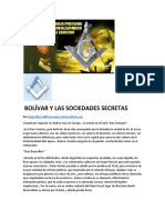 Bolívar y Las Sociedades Secretas