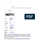 Navigation Search: This Article Is About New Delhi Television Limited. For Notre Dame Television, See