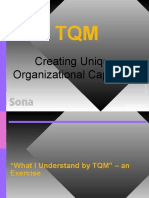 TQM Creating Unique Organizational Capability