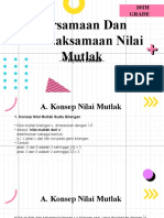 Persamaan dan Pertidaksamaan Nilai Mutlak