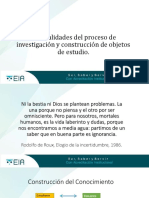 Objetos de Estudio - Construcción Problema de Investigación