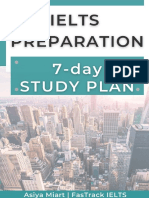 Ielts Study Plan 7 Days