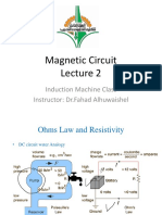 Magnetic Circuit: Induction Machine Class Instructor: DR - Fahad Alhuwaishel