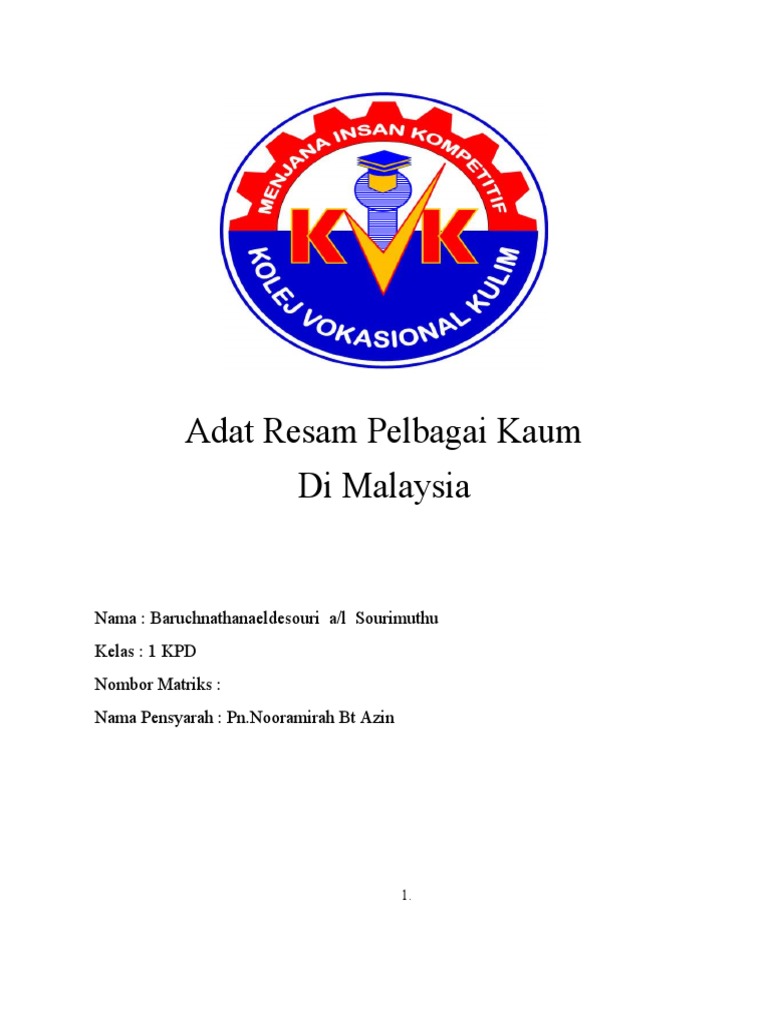 Adat Resam Pelbagai Kaum | PDF | Kesehatan Holistik | Agama & Spiritualitas