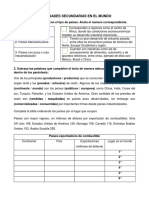 Actividades Secundarias en El Mundo