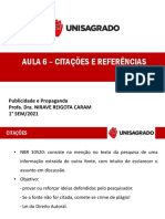 Aula sobre citações e referências