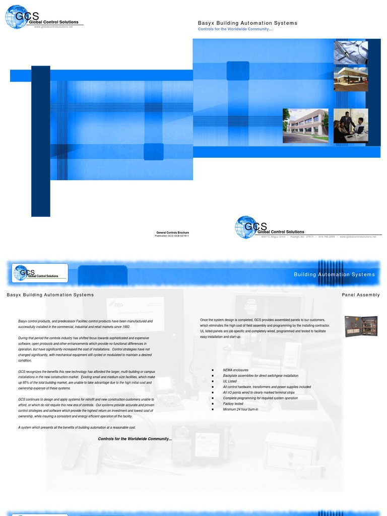 GCS Building Automation Solutions | PDF | Building Automation | Automation