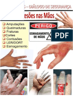 lesão nas mãos