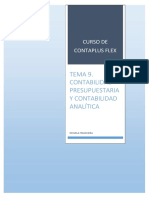 Tema 9. Contabilidad Presupuestaria y Analítica