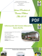 Centro Educativo Santa Emilia Rendición de Cuentas 2019
